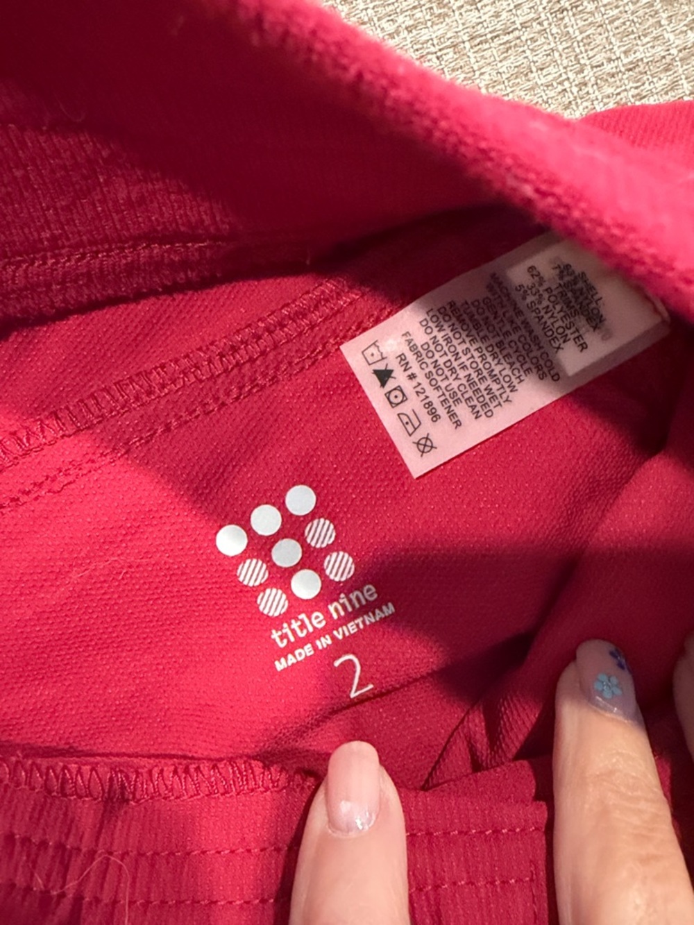 Title Nine Red Women’s Shorts - Picture 2 of 7